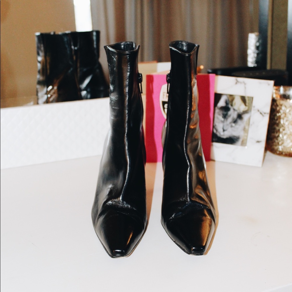 Stuart Weitzman Leather Booties - Picture 2 of 6